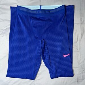 Nike Air 2023 Pro Elite Rosa Team Long Tights Blue Mens Size S New DX9059-000